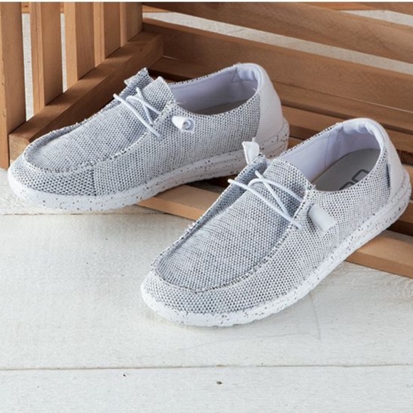 Hey Dude Shoes - Hey Dude Wendy Sox Stone White Shoes - NWT